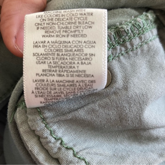 CAbi Sage Green Celadon Cargo Skinny Stretch Low Rise Jeans 4 - Picture 15 of 16